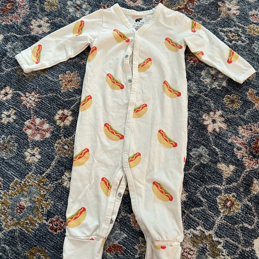 Monica and Andy Baby Hotdog Jumpsuit